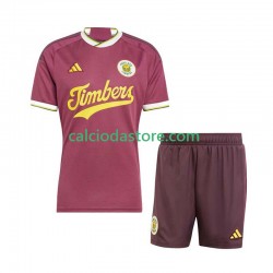Maglia Portland Timbers Gara Terza Completo Bambino 2-13 Anni 2024 MC