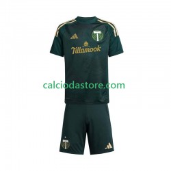 Maglia Portland Timbers Gara Home Completo Bambino 2-13 Anni 2025 MC