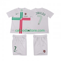Maglia Portogallo Cristiano Ronaldo 7 2012 Retro Gara Away Completo Bambino 2-13 Anni MC