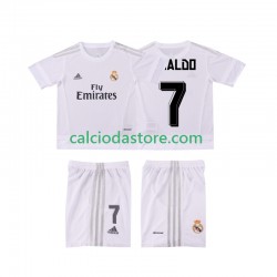 Maglia Real Madrid Cristiano Ronaldo 7 2015 2016 Retro Gara Home Completo Bambino 2-13 Anni MC