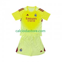 Maglia Portiere Real Madrid Gara Quarto Completo Bambino 2-13 Anni 2025-2026 MC