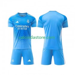 Maglia Portiere Real Madrid Gara Home Completo Bambino 2-13 Anni 2025-2026 MC