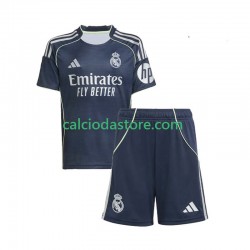 Maglia Real Madrid Gara Away Completo Bambino 2-13 Anni 2025-2026 MC