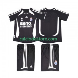 Maglia Real Madrid 2007 Retro Gara Away Completo Bambino 2-13 Anni 2006 MC