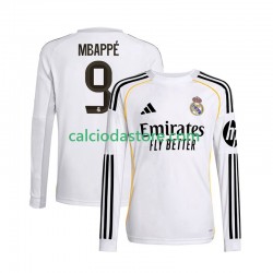 Maglia Real Madrid Mbappé Kylian 9 Gara Home Uomo 2025-2026 ML