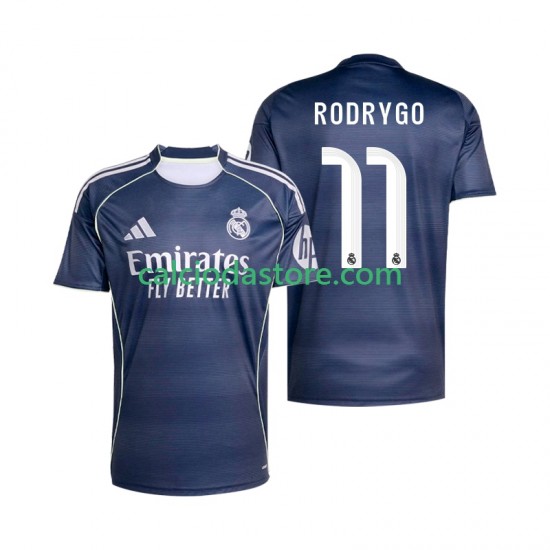 Maglia Real Madrid Rodrygo 11 Gara Away Uomo 2025-2026 MC Maglia Real Madrid Rodrygo 11 Gara Away Uomo 2025-2026 MC