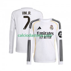 Maglia Real Madrid Vinicius Junior 7 Gara Home Uomo 2025-2026 ML