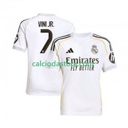 Maglia Real Madrid Vinicius Junior 7 Gara Home Uomo 2025-2026 MC