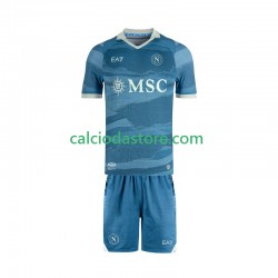 Maglia Napoli SSC Special Gara Home Completo Bambino 2-13 Anni 2024-2025 MC