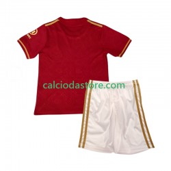 Maglia FC Bayern München 125th Anniversary Red Gara Home Completo Bambino 2-13 Anni 2024-2025 MC