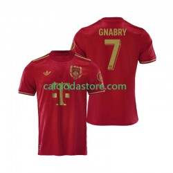 Maglia FC Bayern München 125th Anniversary Serge Gnabry 7 Red Gara Home Uomo 2024-2025 MC