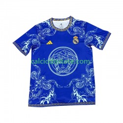 Maglia Real Madrid Versace Blue Edition Gara Home Uomo 2024-2025 MC