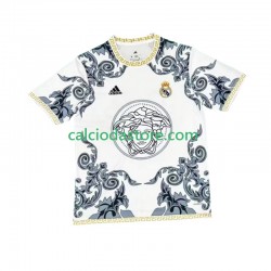 Maglia Real Madrid Versace White Edition Gara Home Uomo 2024-2025 MC