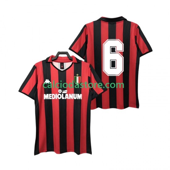 Maglia AC Milan 6 1988 1989 Retro Gara Home Uomo MC
