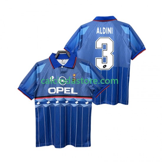Maglia AC Milan ALDINI 3 1995 1996 Retro Gara Away Uomo MC Maglia AC Milan ALDINI 3 1995 1996 Retro Gara Away Uomo MC