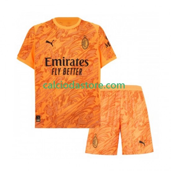 Maglia Portiere AC Milan Gara Terza Completo Bambino 2-13 Anni 2025-2026 MC Maglia Portiere AC Milan Gara Terza Completo Bambino 2-13 Anni 2025-2026 MC