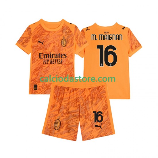 Maglia Portiere AC Milan Mike Maignan 16 Gara Terza Completo Bambino 2-13 Anni 2025-2026 MC Maglia Portiere AC Milan Mike Maignan 16 Gara Terza Completo Bambino 2-13 Anni 2025-2026 MC