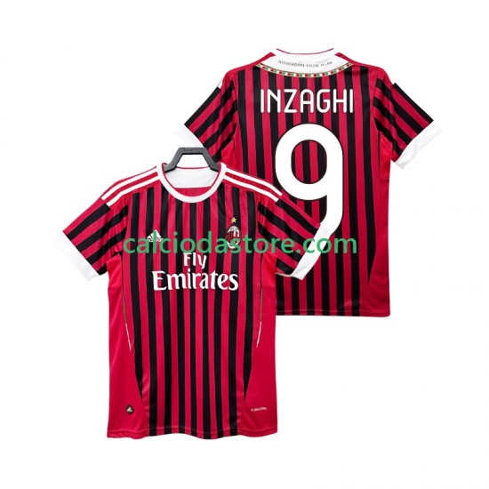 Maglia AC Milan INZAGHI 9 2012 Retro Gara Home Uomo 2011 MC Maglia AC Milan INZAGHI 9 2012 Retro Gara Home Uomo 2011 MC