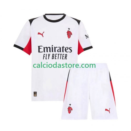 Maglia AC Milan Gara Away Completo Bambino 2-13 Anni 2025-2026 MC