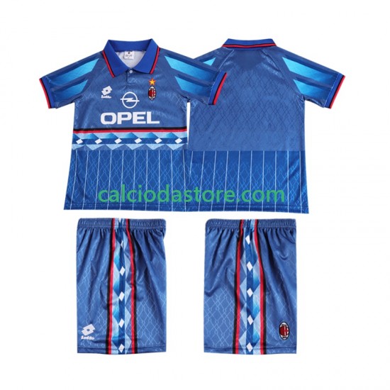 Maglia AC Milan 1995 1996 Retro Gara Away Completo Bambino 2-13 Anni MC