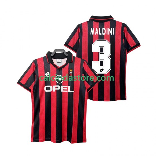 Maglia AC Milan MALDINI 3 1995 1996 Retro Gara Home Uomo MC Maglia AC Milan MALDINI 3 1995 1996 Retro Gara Home Uomo MC