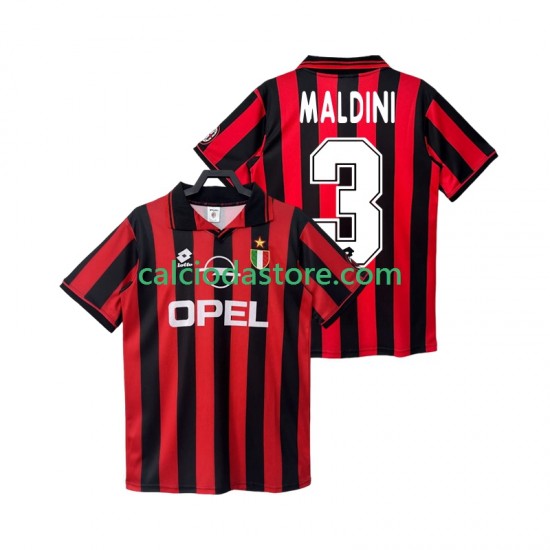 Maglia AC Milan MALDINI 3 1996 1997 Retro Gara Home Uomo MC Maglia AC Milan MALDINI 3 1996 1997 Retro Gara Home Uomo MC
