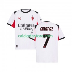 Maglia AC Milan Santiago Gimenez 7 Gara Away Uomo 2025-2026 MC