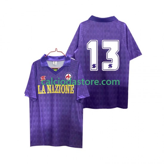 Maglia ACF Fiorentina 13 1989 1990 Retro Gara Home Uomo MC Maglia ACF Fiorentina 13 1989 1990 Retro Gara Home Uomo MC