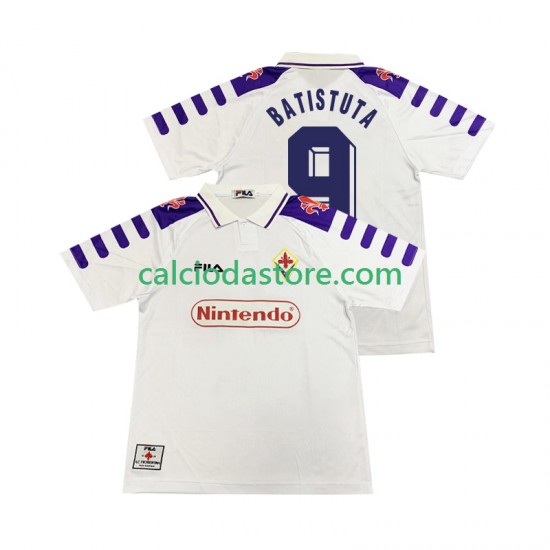 Maglia ACF Fiorentina BASTUTA 9 Retro Gara Away Uomo 1998 1999 MC Maglia ACF Fiorentina BASTUTA 9 Retro Gara Away Uomo 1998 1999 MC