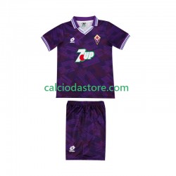 Maglia ACF Fiorentina 1992 1993 Retro Gara Home Completo Bambino 2-13 Anni MC