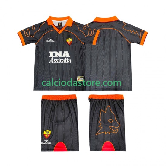 Maglia AS Roma 2000 Retro Gara Away Completo Bambino 2-13 Anni 1999 MC Maglia AS Roma 2000 Retro Gara Away Completo Bambino 2-13 Anni 1999 MC