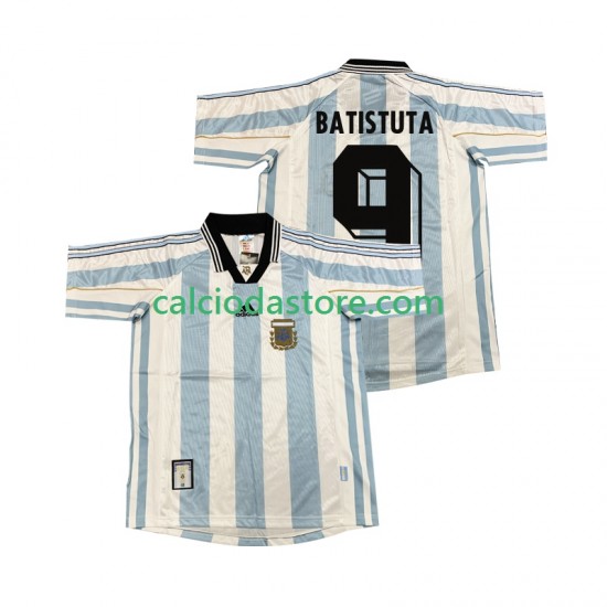 Maglia Argentina BATISUTA 9 Retro Gara Home Uomo 1998 MC