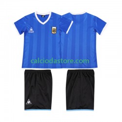 Maglia Argentina 1986 Retro Gara Away Completo Bambino 2-13 Anni MC