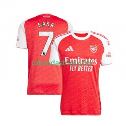 Maglia Arsenal Bukayo Saka 7 Gara Home Uomo 2025-2026 MC
