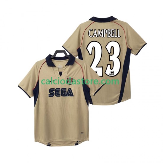 Maglia Arsenal CAMPBELL 23 2001 Retro Gara Away Uomo 2002 MC Maglia Arsenal CAMPBELL 23 2001 Retro Gara Away Uomo 2002 MC