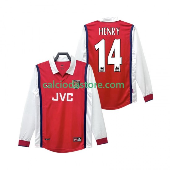 Maglia Arsenal Henry 14 Retro Gara Home Uomo 1998 1999 ML