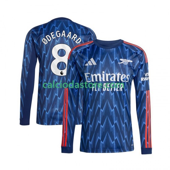 Maglia Arsenal Martin Odegaard 8 Gara Away Uomo 2025-2026 ML Maglia Arsenal Martin Odegaard 8 Gara Away Uomo 2025-2026 ML