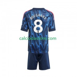 Maglia Arsenal Martin Odegaard 8 Gara Away Completo Bambino 2-13 Anni 2025-2026 MC