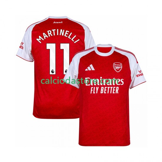 Maglia Arsenal Martin Zubimendi 11 Gara Home Uomo 2025-2026 MC