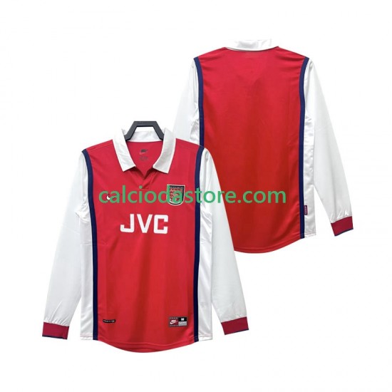 Maglia Arsenal Retro Gara Home Uomo 1998 1999 ML Maglia Arsenal Retro Gara Home Uomo 1998 1999 ML
