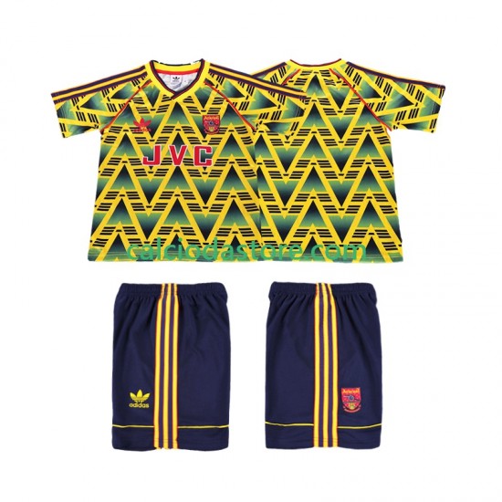 Maglia Arsenal 1991 1993 Retro Gara Away Completo Bambino 2-13 Anni MC