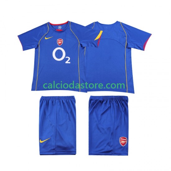 Maglia Arsenal 2005 Retro Gara Away Completo Bambino 2-13 Anni 2004 MC Maglia Arsenal 2005 Retro Gara Away Completo Bambino 2-13 Anni 2004 MC