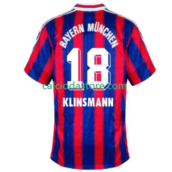 Maglia FC Bayern München Klinsmann 18 1995 1997 Retro Gara Home Uomo MC