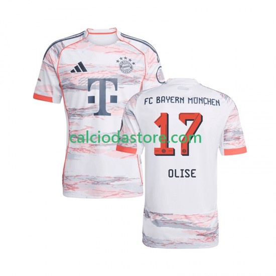 Maglia FC Bayern München Michael Olise 17 Gara Away Uomo 2025-2026 MC