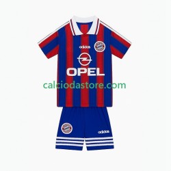 Maglia FC Bayern München 1995 1997 Retro Gara Home Completo Bambino 2-13 Anni MC