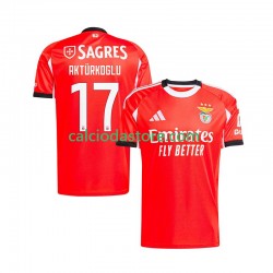Maglia Benfica Kerem Akturkoglu 17 Gara Home Uomo 2025-2026 MC