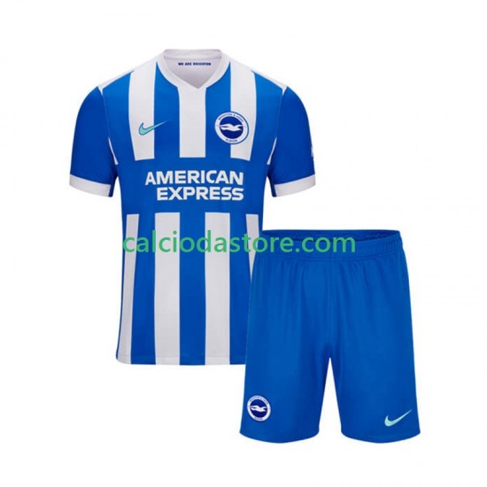 Maglia Brighton Hove Albion Gara Home Completo Bambino 2-13 Anni 2025-2026 MC Maglia Brighton Hove Albion Gara Home Completo Bambino 2-13 Anni 2025-2026 MC