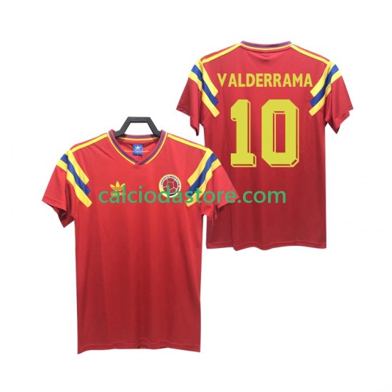 Maglia Colombia VALDERRAMA 10 1990 Retro Gara Away Uomo MC Maglia Colombia VALDERRAMA 10 1990 Retro Gara Away Uomo MC