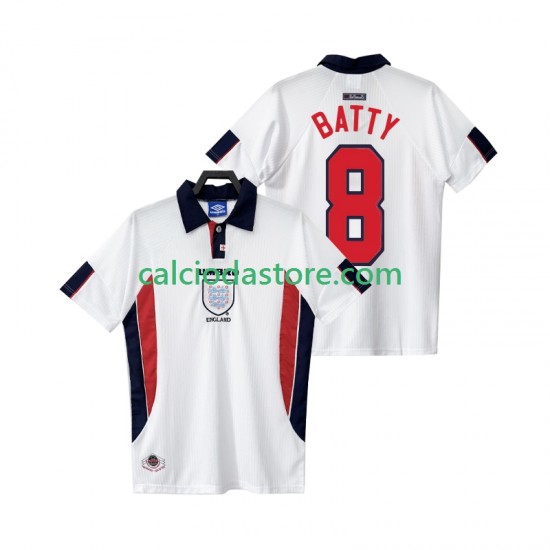 Maglia Inghilterra BATTY 8 Retro Gara Home Uomo 1998 MC Maglia Inghilterra BATTY 8 Retro Gara Home Uomo 1998 MC