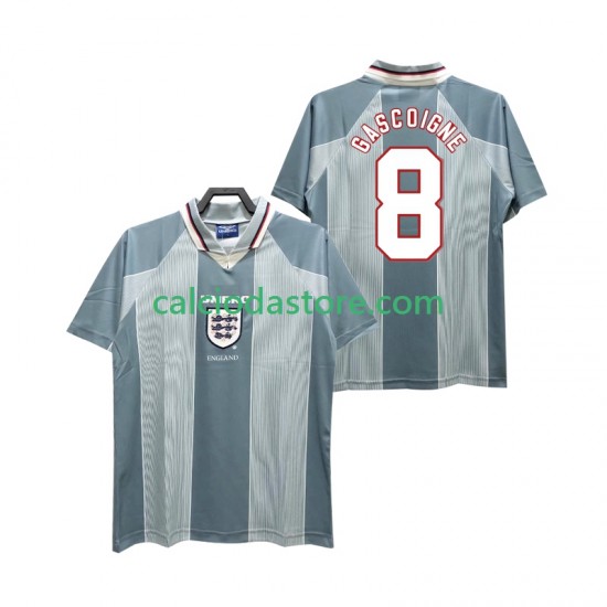 Maglia Inghilterra CASCOIGNE 8 1996 Retro Gara Away Uomo MC